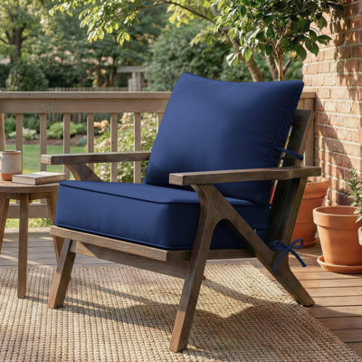 Wynee Outdoor 6.5'' Deep Seating Cushion Set Indoor and Outdoor Seat / Back Cushion