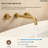 Two-Handle 3-Hole Wall Mounted Roman Tub Faucet Bathtub Filler-111290441