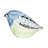 3-Piece Hand-Painted Stoneware Bird Figurines