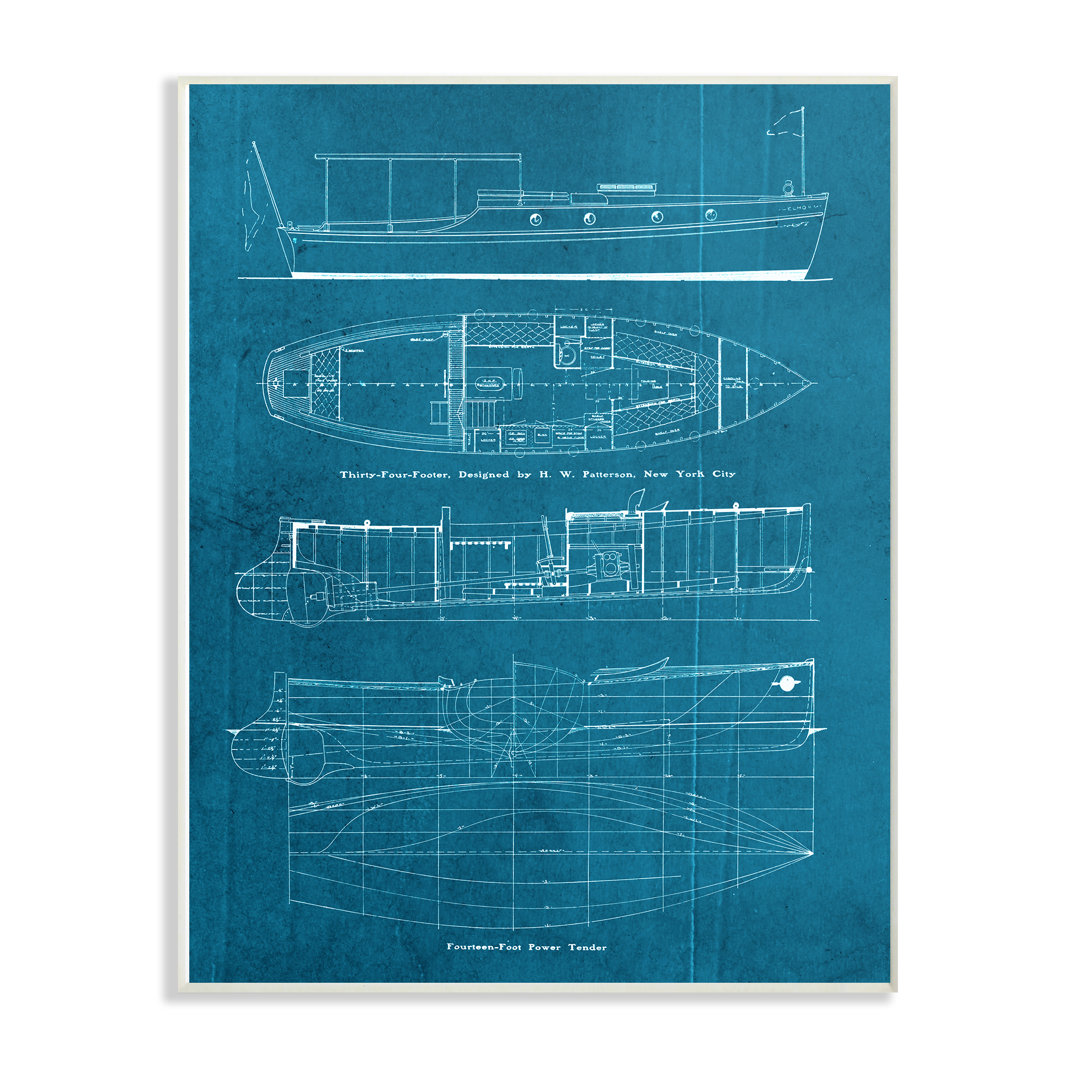 " Informational Boat Blueprint " Breakwater Bay 