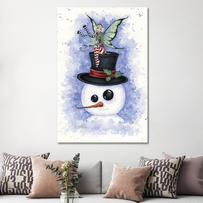 Frosty Friends by Amy Brown - Wrapped Canvas Painting, 152.5 cm H x 101.5 cm W