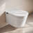 Hugo H Wall-Hung Toilet in Glossy White with Manual Bidet and 2x6 Supporting Frame
