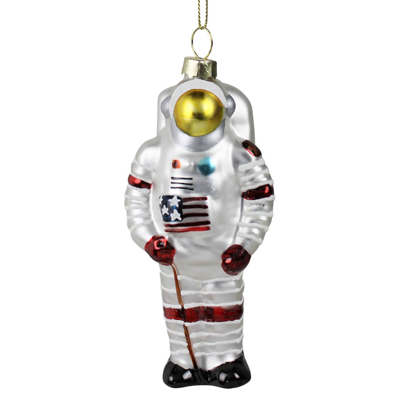 Ornement astronaute, verre