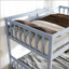 Lit superposé simple en bois d'hévéa simple avec 2 tiroirs, convertible en 2 lits simples, idéal pour économiser de l'espace et une utilisation polyvalente dans les chambres d'enfants ou les chambres d'amis