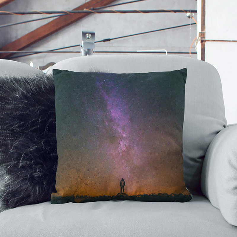 Square Throw Cushion, 40cm H x 40cm W x 15cm D