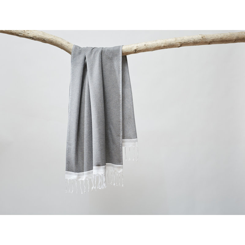 Ensemble de serviettes méditerranéen biologique, Ombre / étain profond, Gant de toilette - paquet de 1