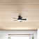 Vox 5 - Blade Indoor/Outdoor Smart Flush Mount Ceiling Fan with Remote Control and LED Light Kit, Works With Alexa and iOS or Android App