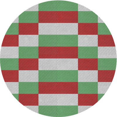 Tapis décoratif vert géométrique Sandridge