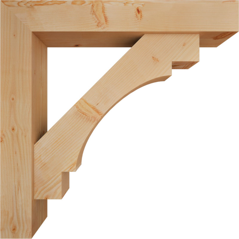 Support Merced Block avec support décalé, 42 x 42, Sapin Douglas de l 7 1/2 (lisse)