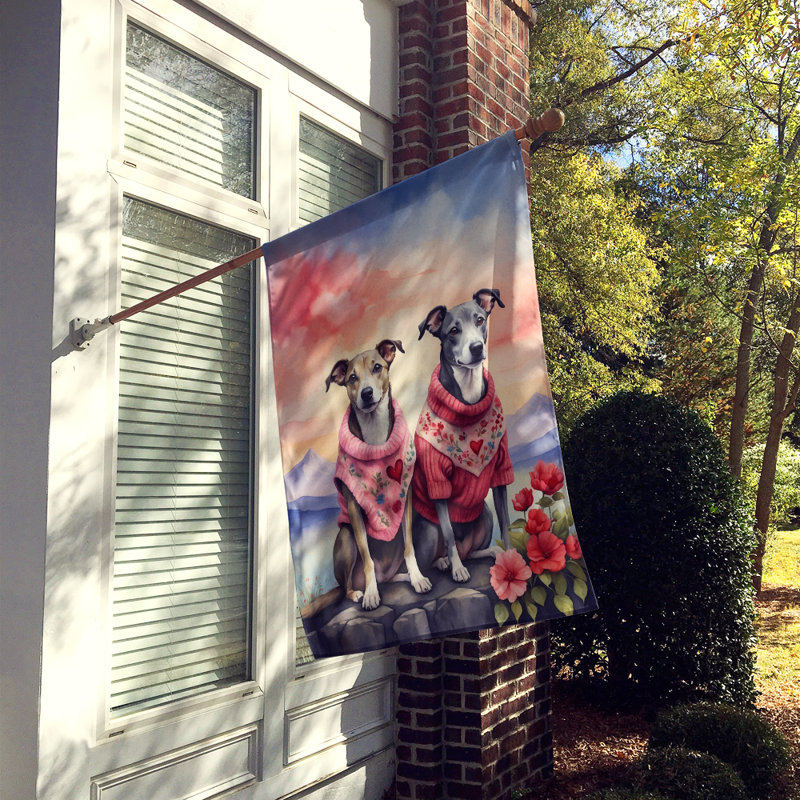 Double Sided 40'' H x 28'' W Polyester Valentine's Day House Flag