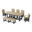 Ensemble de salle à manger rectangulaire avec banc 7 pièces Heritage-122492821