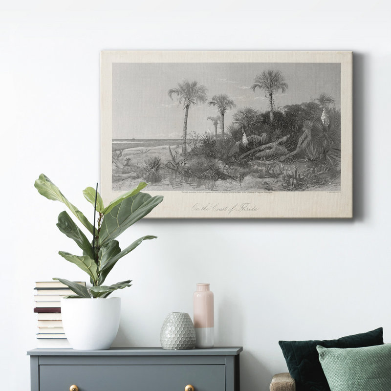Sur la côte de la Floride - impression sur toile tendue, H 27 po x l 18 po x P 1 po