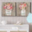 Grateful Bouquet - Ensemble de 2 reproductions d'art sur toile tendue-342164060