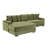 111.4 " Flannelette Sofa