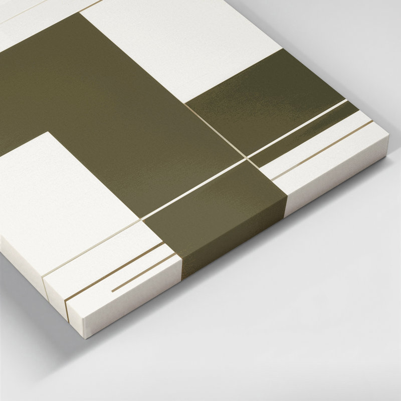 Minimalisme 52, art mural sur toile beige, H 11 po x l 14 po