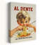 «Happy Boy Eating Spaghetti Classic Retro», art mural rétro-1820706971