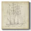 Sailboat Blueprint I-Gallery Wrapped Canvas-1999847247