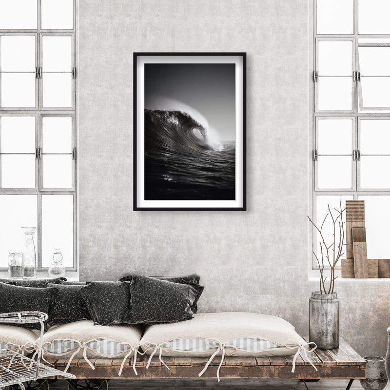 Tectonic Flow II Print by Oliver Gal, 37.5"H x 25.5"W, Black Shadowbox