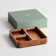 Square One Wood Stackable Desk Organizer