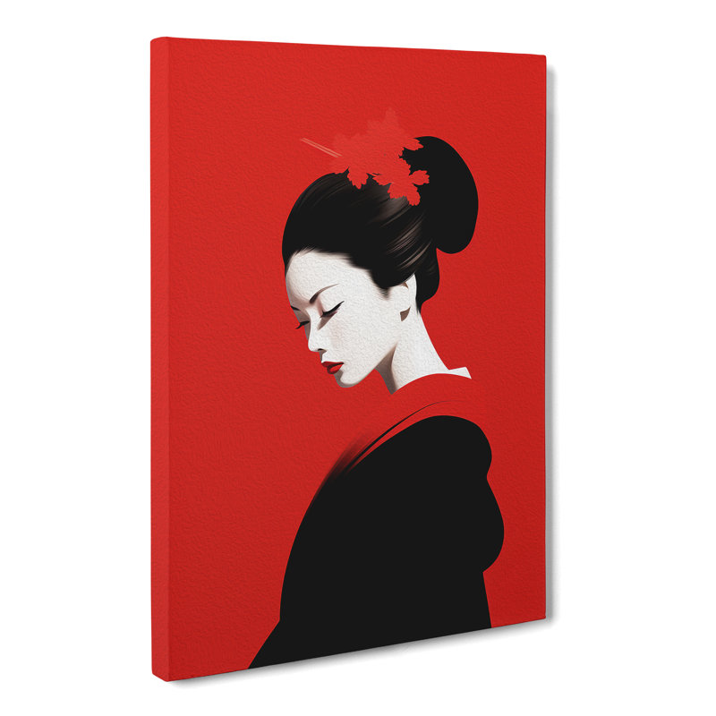 Geisha Minimalism No.2 - Wrapped Canvas, 60cm H x 40cm W x 3cm D