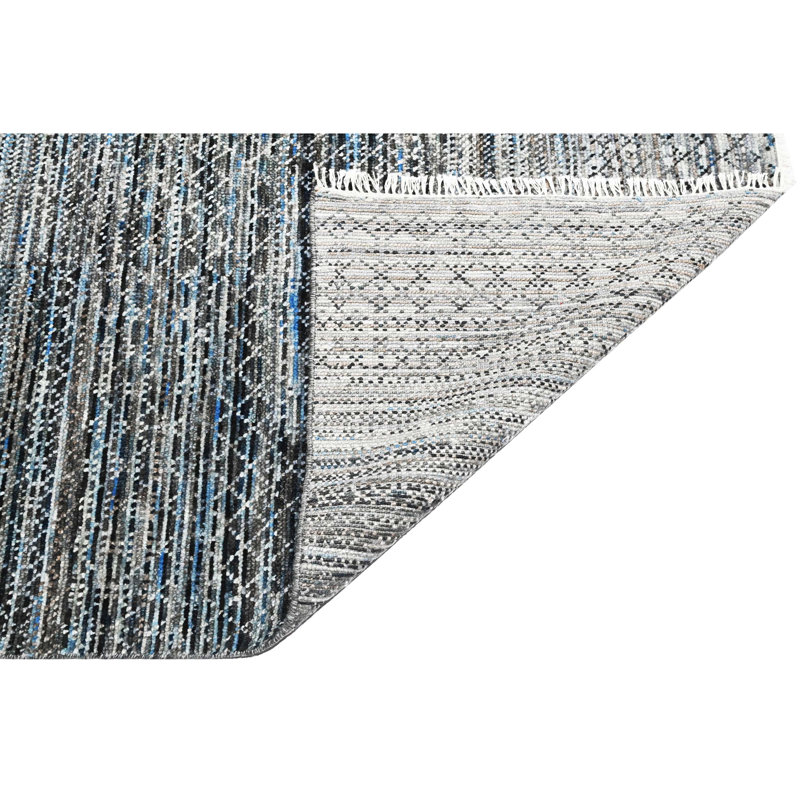 Hand Woven Wool Striped Area Rug