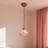 Single-head Pink Flower Pendant Lighting