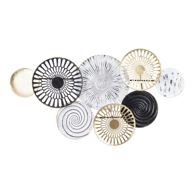 Glam Abstract Wall Decor on Metal