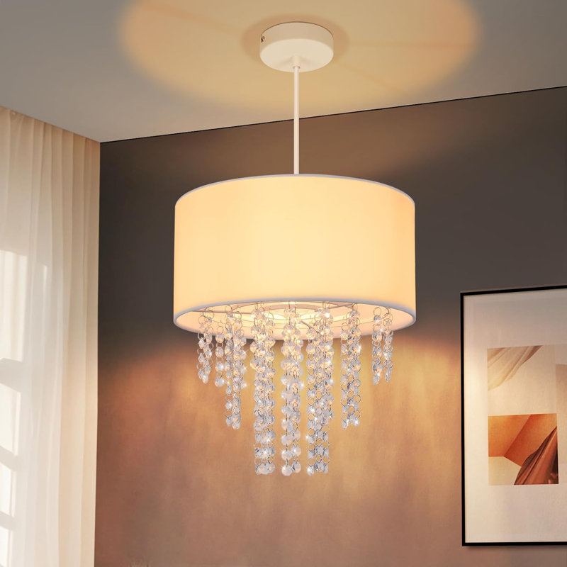 1 - Light Stainless Stee Cylinder Pendant