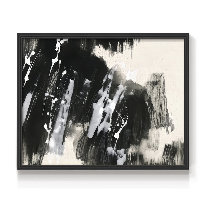 Échelle douce I - impression encadrée - réarmable, H 22 po x l 28 po, Noir, noir, noir, noir