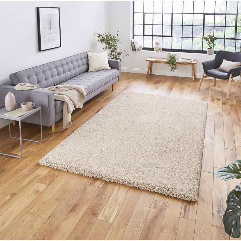 Reyne 9000 Camel Machine Made Shaggy Area Rug, Rectangle 80 x 150cm