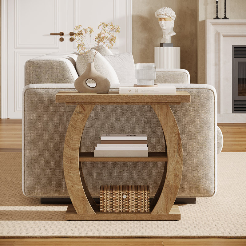 Table de bout à 3 niveaux pour le salon, table de bout de chevet étroite pour les petits espaces, chambre à coucher, 1 pièce