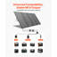Panneau solaire pliable 400W avec cadre, chargeur de panneau solaire monocristallin de type N 16BB, efficacité de 24%, étanche IP67 avec sortie MC4 et adaptateur CC 10-en-1 pour les centrales de camping