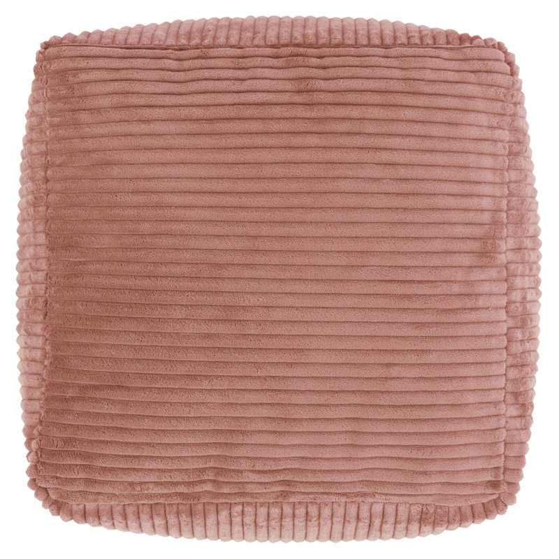 Soul 40Cm Square Pouffe Ottoman, Pink