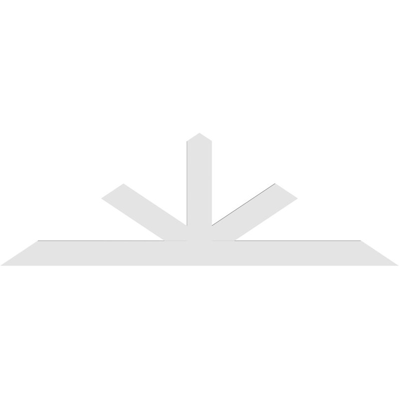 Support à pignon Saratoga, H 32 po x l 96 po (pas : 8/12), P 2 po x F 6 po, PVC