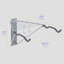 delta Alloy Wall Mounted Foldable 2 Bike Rack With Shelf