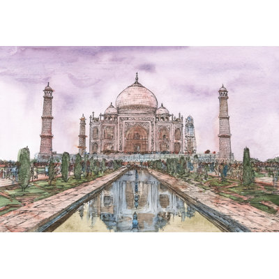 «Dreaming of India II» par Melissa Wang - peinture sur toile tendue