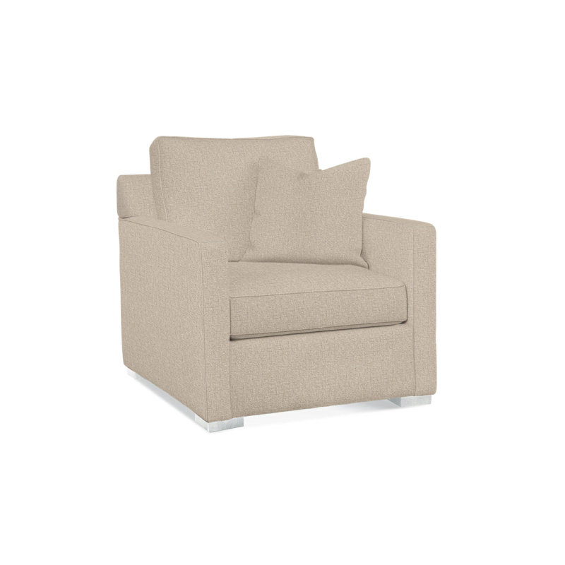 Bel-Air Chair, Frost White Finish, Eggshell Crypton Performance; 0884-93