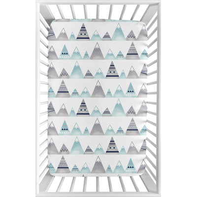 Mountains Mini Fitted Crib Sheet