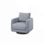 Fauteuil d'appoint pivotant en tissu Boucle-207165185