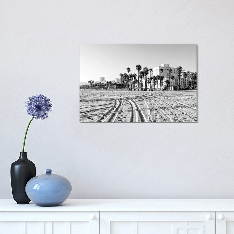On Santa Monica Beach by Philippe Hugonnard - Wrapped Canvas Print, 30.48 cm H x 45.72 cm W