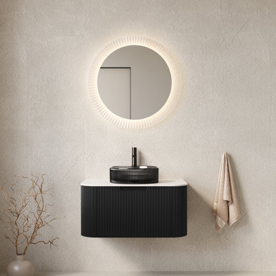 Meuble-lavabo et lavabo pour salle de bain de 30 po avec tiroir Dina