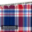 Rideau de douche Tartan-67061060