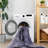 Machine Washable Area Rug Chenille Modern Durable Non-Slip Rug Anthracite 3' x 5'