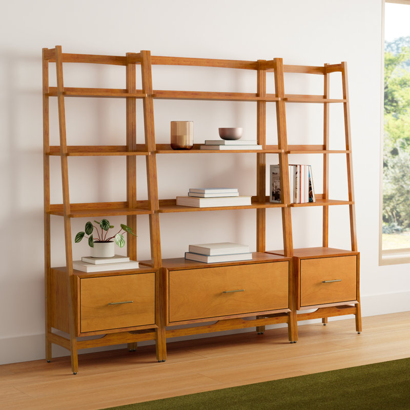 Stiles Ladder Storage Bookcase, Acorn