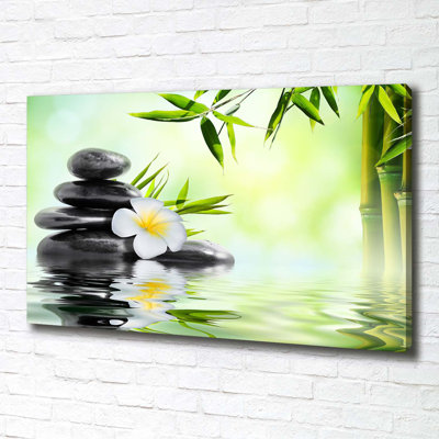 Orchid And Bamboo - Wrapped Canvas Print