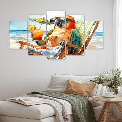 Sams - Coastal Animal Canvas Art Set