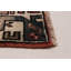 Tapis rouge anatolien fait à la main de conception unique 3 pi 5 po x 9 pi 9 po Konya