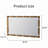 Gold Bamboo-Style Rectangular Wall Mirror