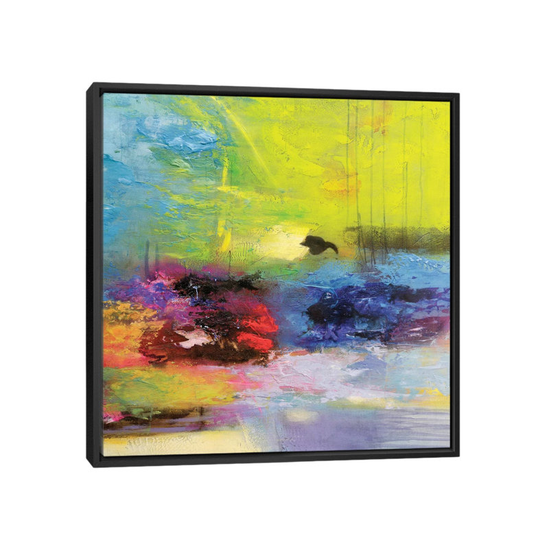 « intitulado iv », impression sur toile, H 18 po x l 18 po x P 1,5 po, Toile avec cadre noir