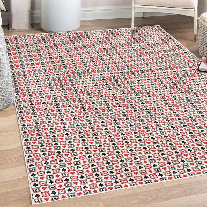 Tapis de casino East Urban Home, Rectangle 2 pi 6 po x 5 pi
